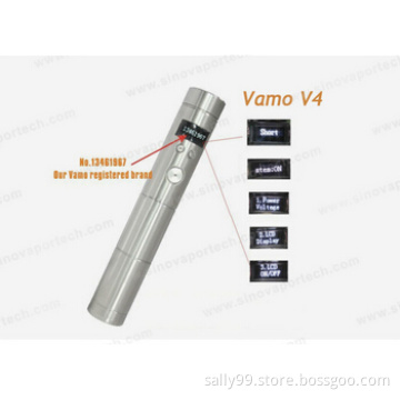 Stainless Steel KSD Vamo VV V4 Vaporizer Vamo V4 Mod 18350/18650 Vamo V4 Starter Kit